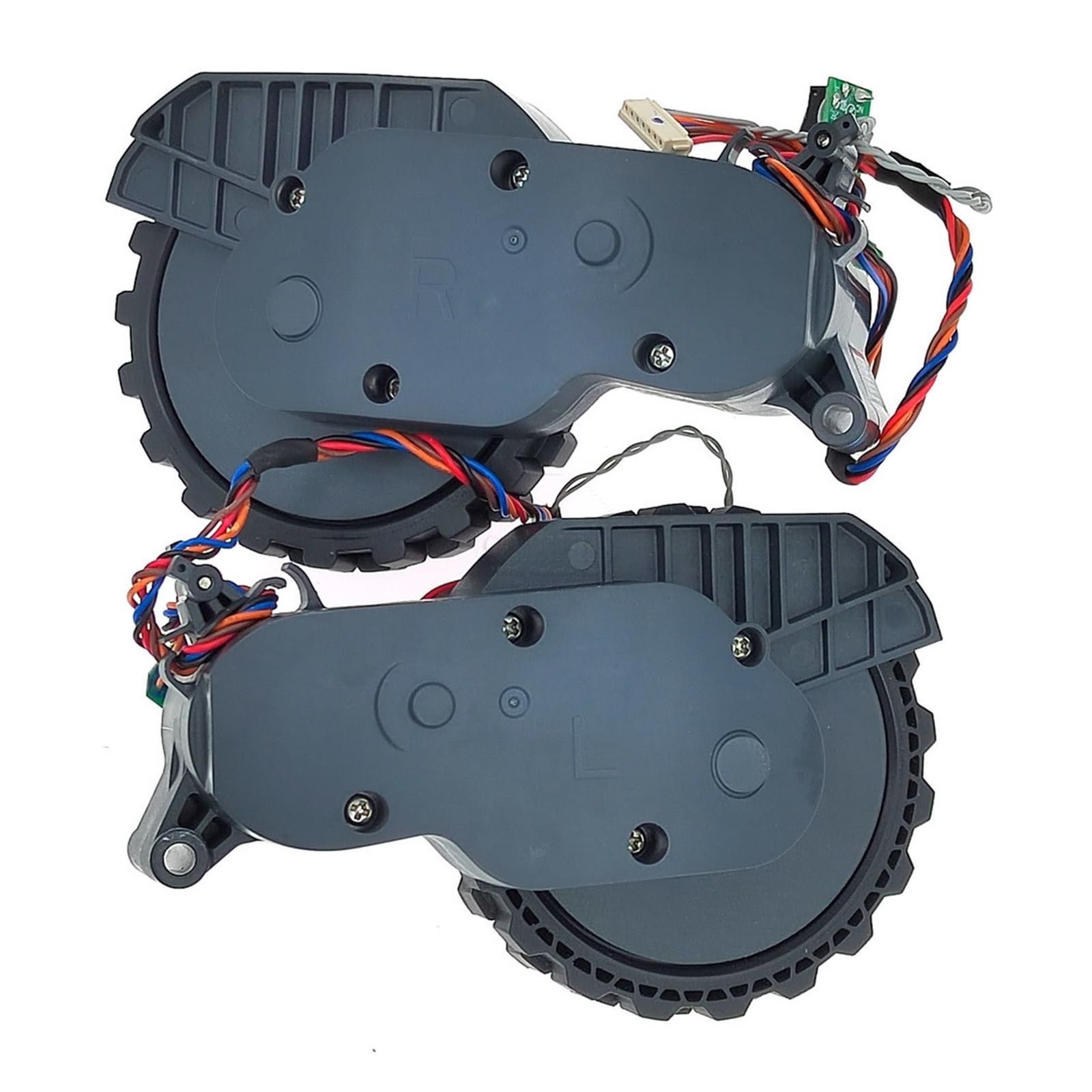 EEZII Motor Drive Wheel，Compatible For Xiaomi，Compatible For Roborock，S5 Max / S6 Maxv / S6 Pure Walking Wheels Accessories Spare Parts(BK Left and Right)