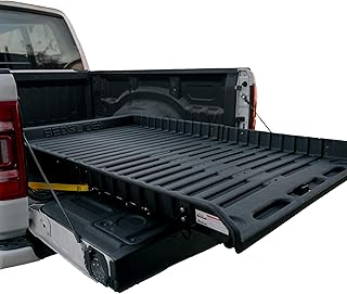 Bedslide 500Go Sliding Truck Bed Organizer, 62-74" L x 48" W, Capacity 500 lbs., Full Size Truck Bed Storage Tray, Black