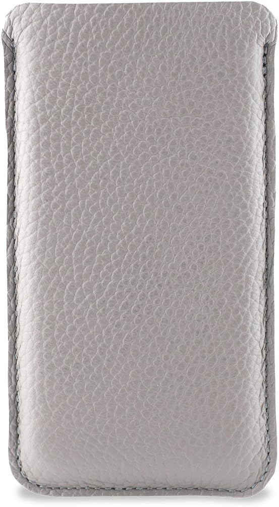 IPhone 5S, 6, 6S, 7 or 6 Plus, 6S Plus, 7 Plus, 8, 8 Plus, X, 10 Grey Leather and Wool Felt Phone Case, Handmade in London, UK,