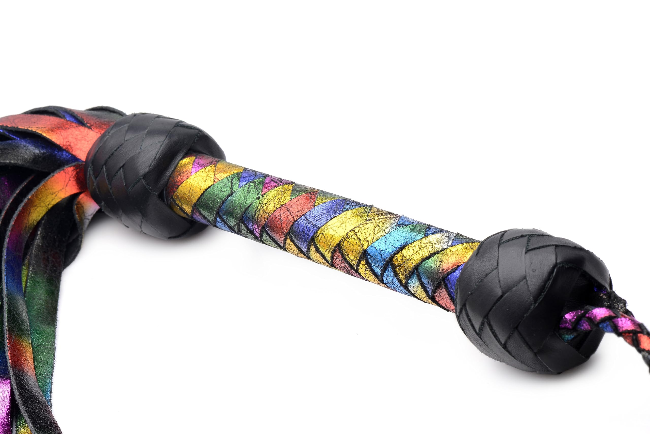 Rainbow Leather Flogger