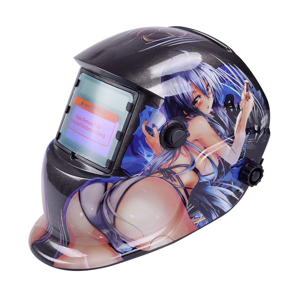 Cagoule Soudure,Casque Soudures Casque de Masque soudage électrique Auto assombrissement Soudure réglable lentille Equipment d'électricien Equipement Protection Dur Emballage(Style G)