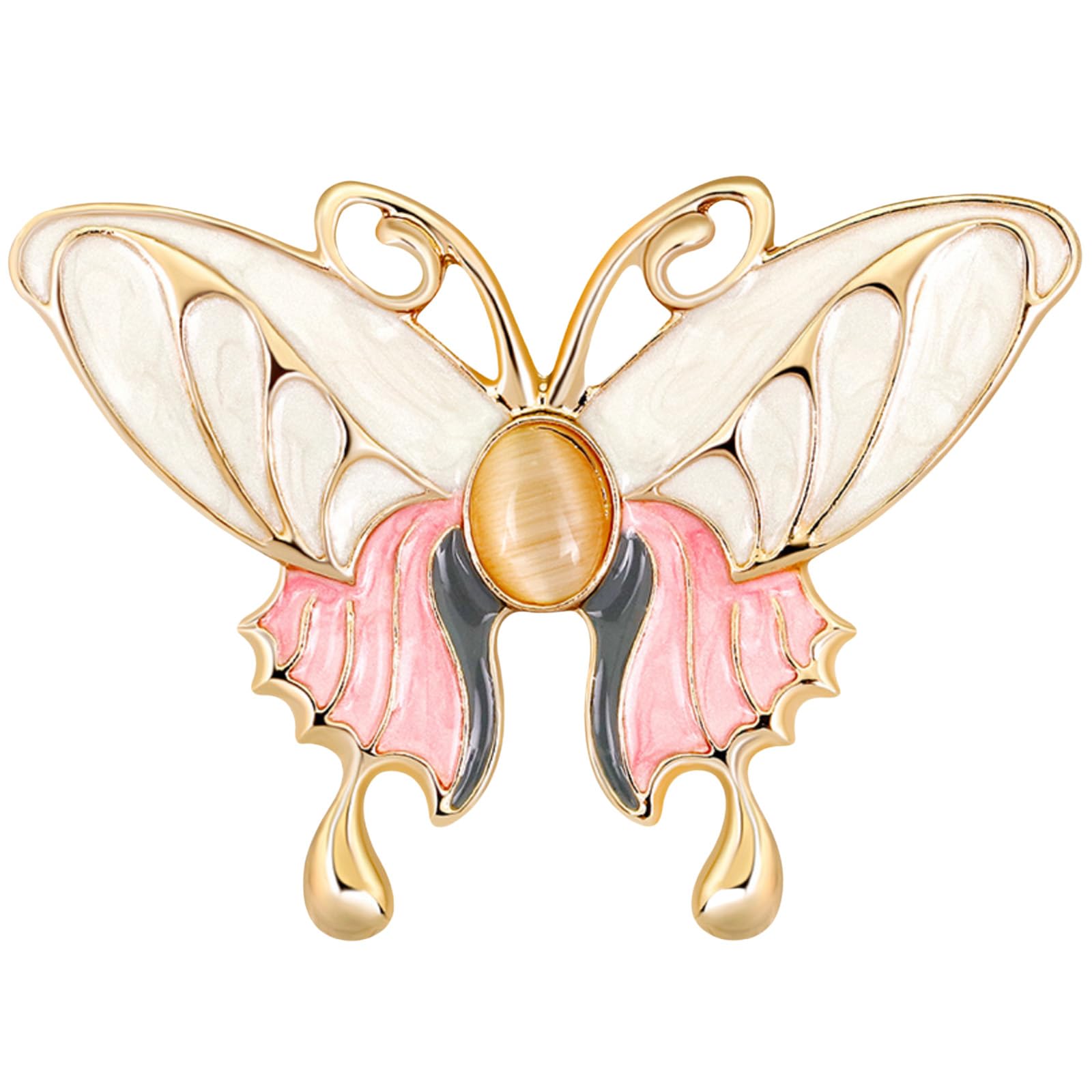 FAIRYGATE Gold Pin for Dress Brooch Crystal Pins Badge Enamel Lapel Brooches for Women Jewelry Decoration for Birthday Dating Party Anniversary UC31 — view 41