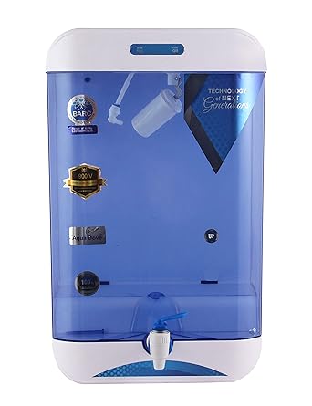 AQUA DOVE Non Electric Water Purifier Glory Technology -5 Stage, 14 L Storage (White and Blue)