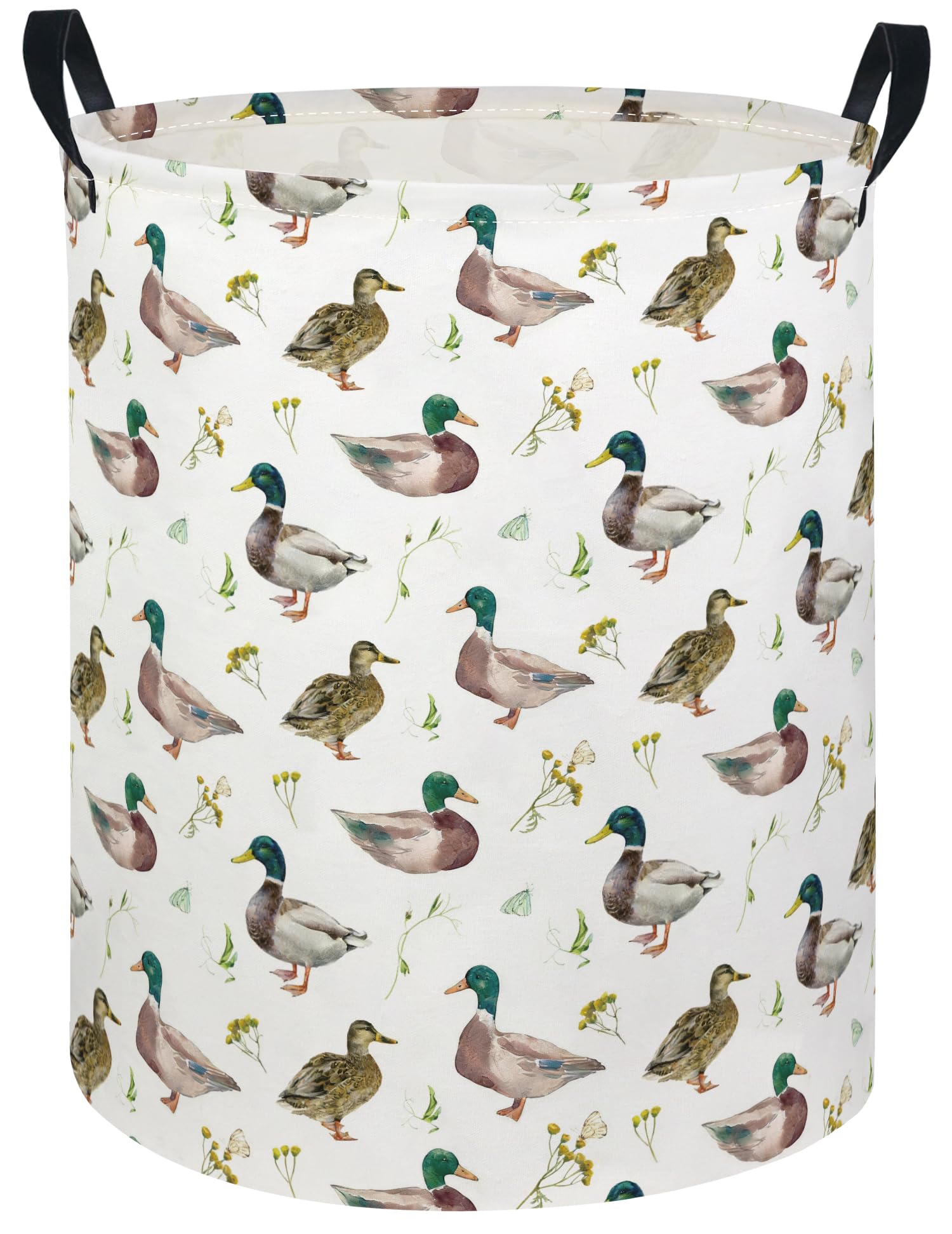Baby Laundry Hamper kids laundry Basket Waterproof Laundry Bag for Bedroom Clothes Organizer Room Décor(Duck)