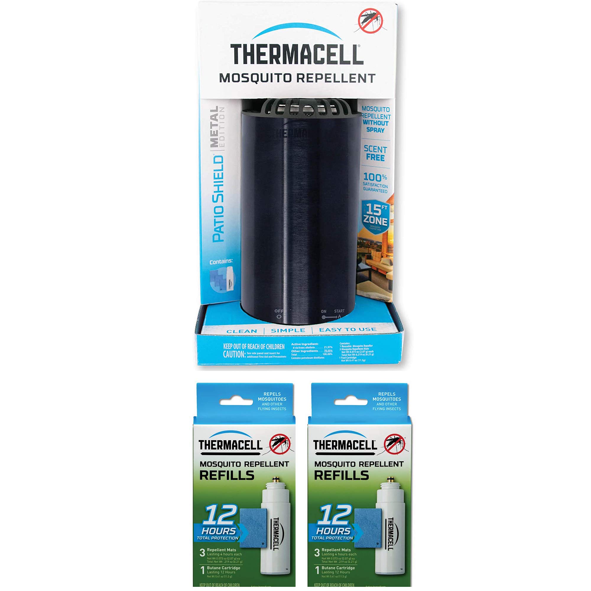 Buy Thermacell Patio Shield Portable No Spray Bug Mosquito Repellent