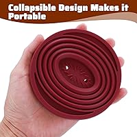 Vista 4 de Larrel Cafetera portátil para verter sobre café, plegable, reutilizable, para verter sobre cafés, viajes, camping, cafeteras, filtro de silicona