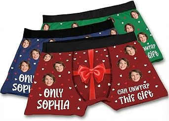 Custom Boxers With Face On Them, Underwear With Face For Boyfriend Husband Valentine