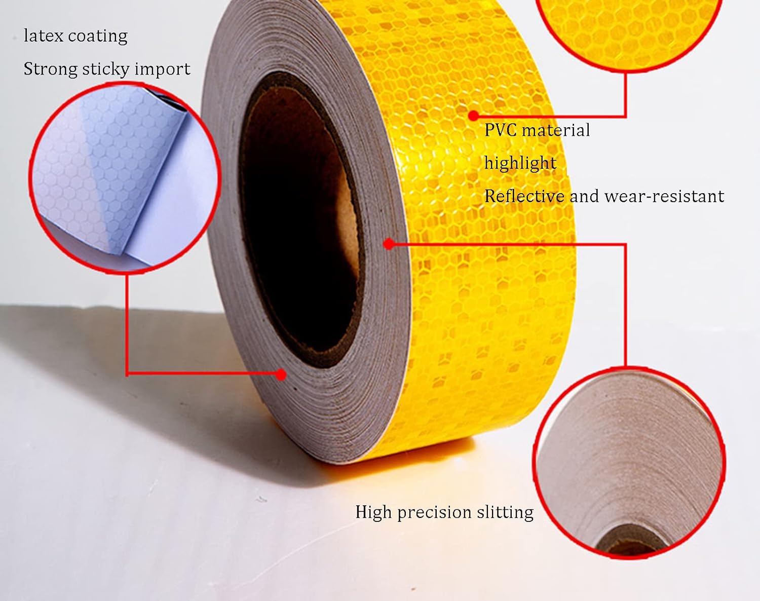 Reflective Tape, Reflective Tape, 4 Inch X16.4 Feet Conspicuity(Yellow)