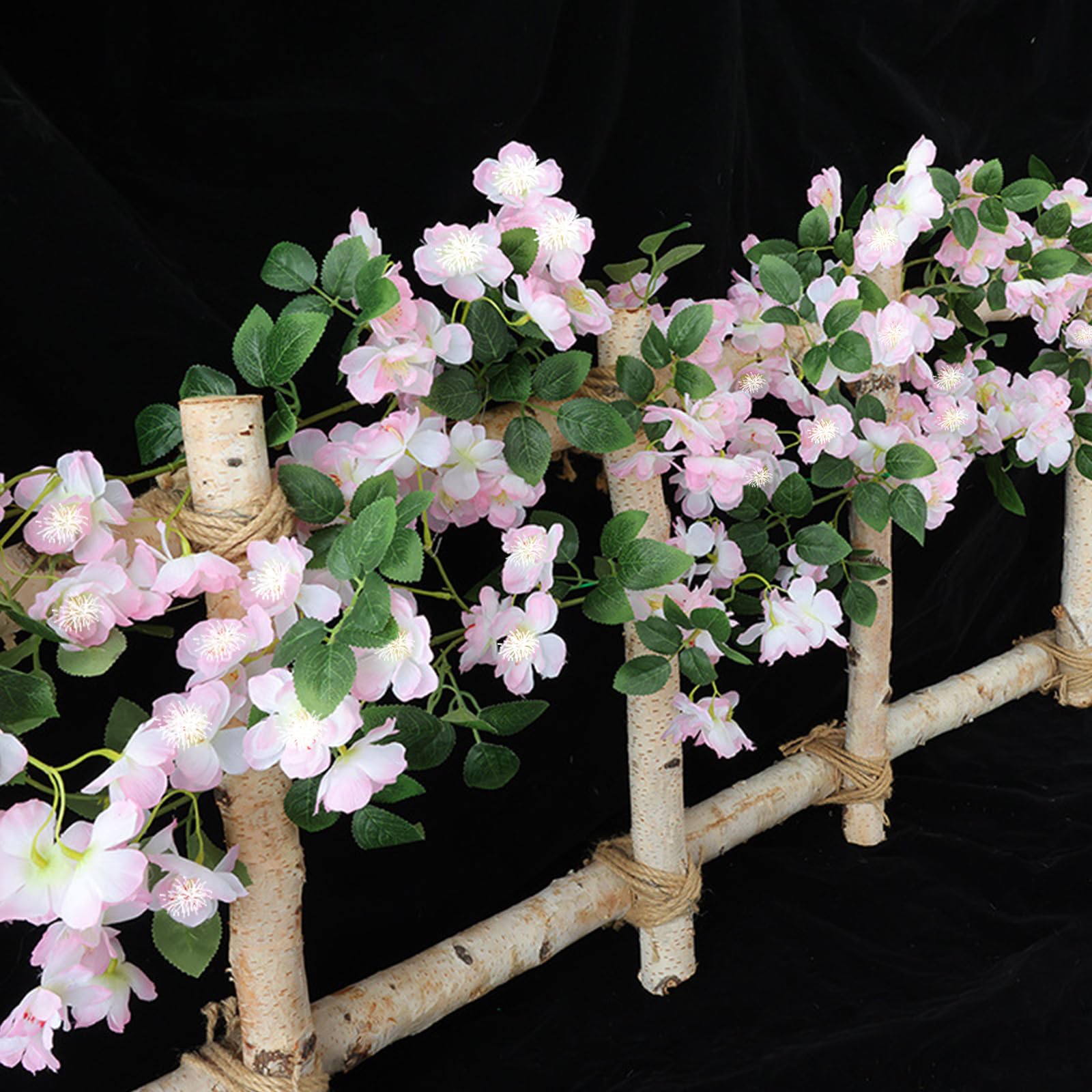 175cm Kunstblumen Hängend, Künstliche Kirschblüten Girlande Blumenranke, Blumengirlande Deko, Blumen Girlande Frühling, Blumengirlande Künstlich, Wie Echt Blumenranken Künstlich Hängepflanze