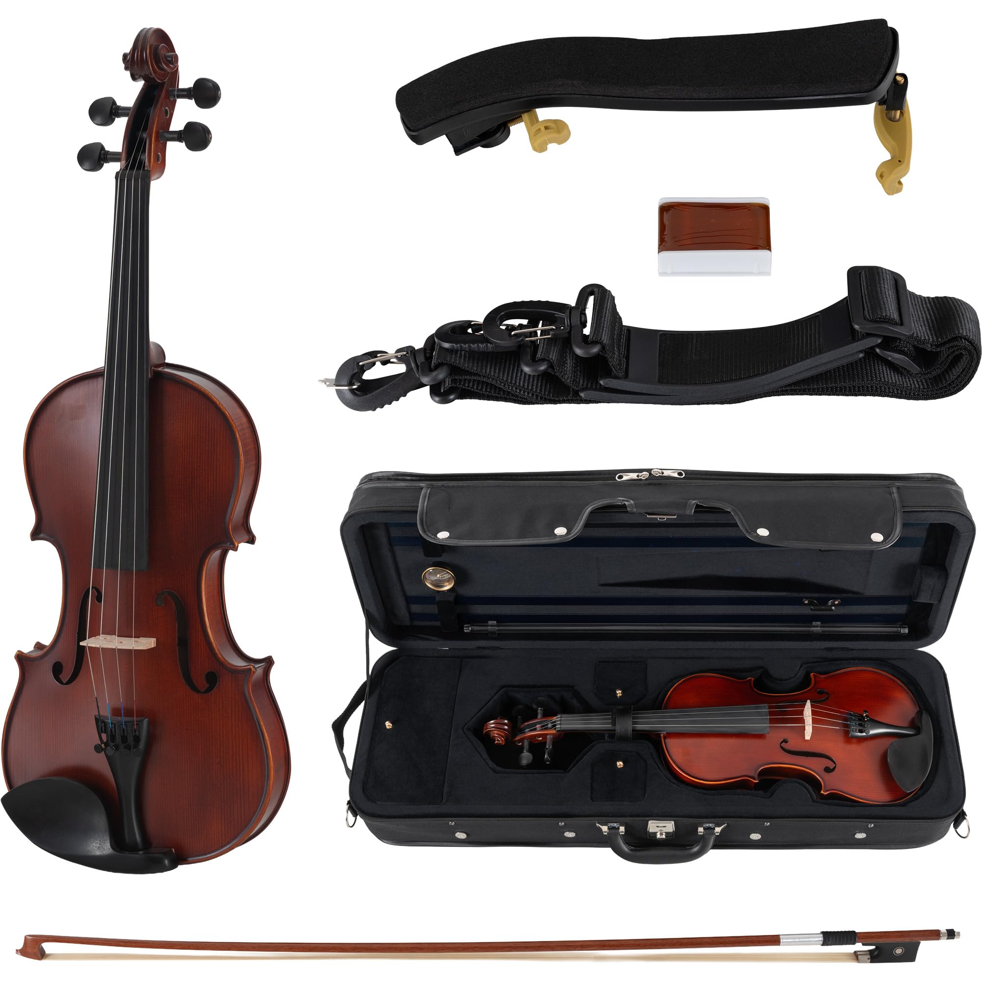 Classic Cantabile Brioso Ensemble Violon 3/4, Chevalet: érable, 5 cm
