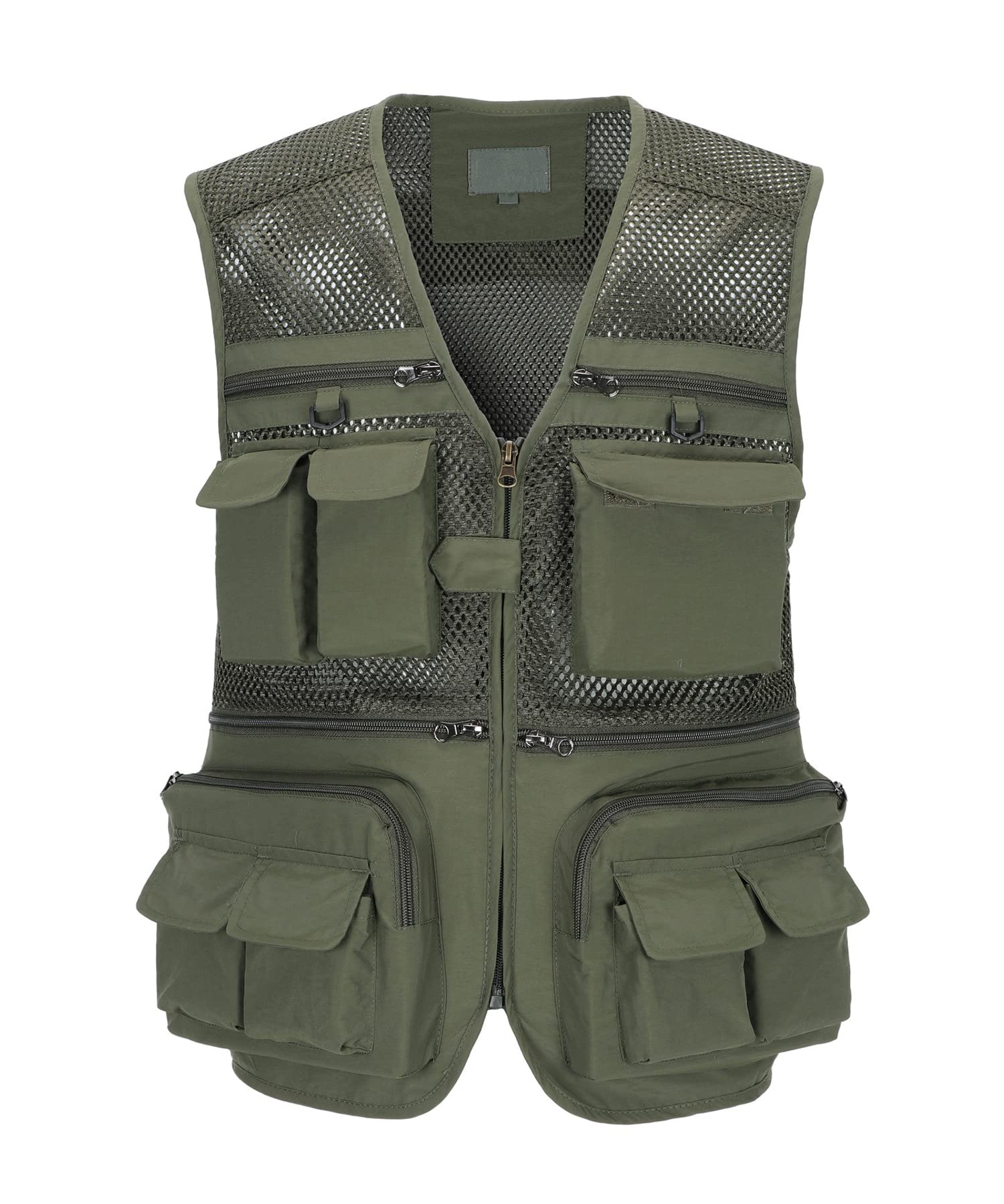 Gilet da Uomo All'aperto Panciotto da Pesca Multitasche Leggero Traspirante Giacca da Lavoro Asciugatura Rapida Sport Giubbotto Senza Maniche Fotografi Gilet da Caccia