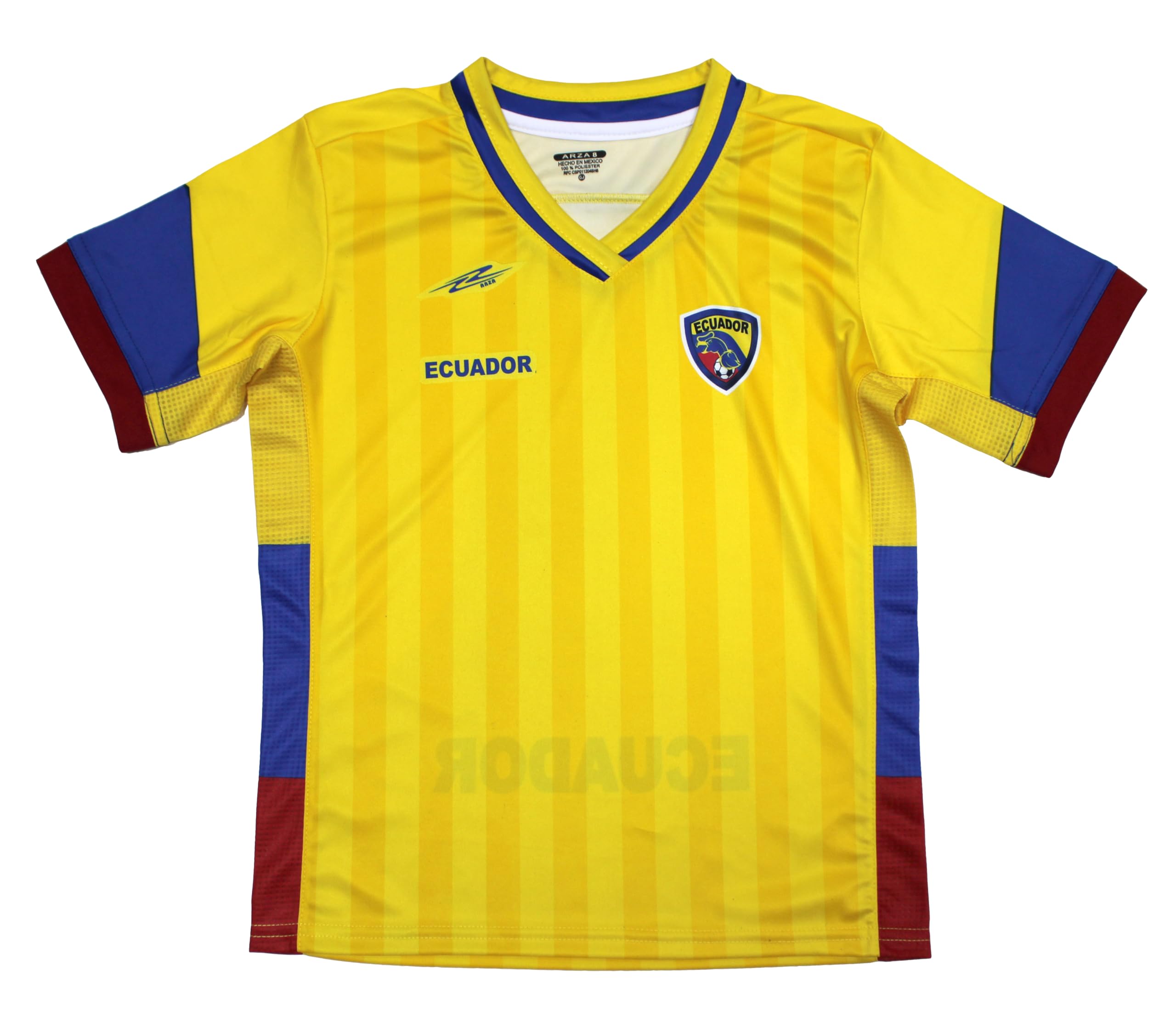 Generic Youth Soccer Uniform Ecuador 100% Polyester_Kids and Boy Yellow (US, Numeric, 16, Regular, Yellow)