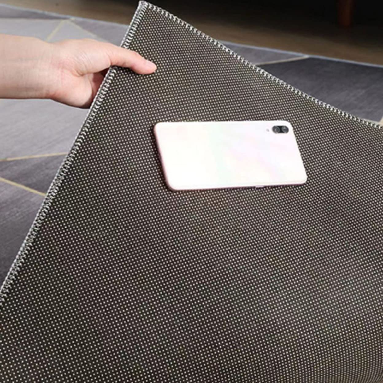 Amazon｜[ZS2L7] 北欧風ラグカーペット 洗えるラグ カラー3