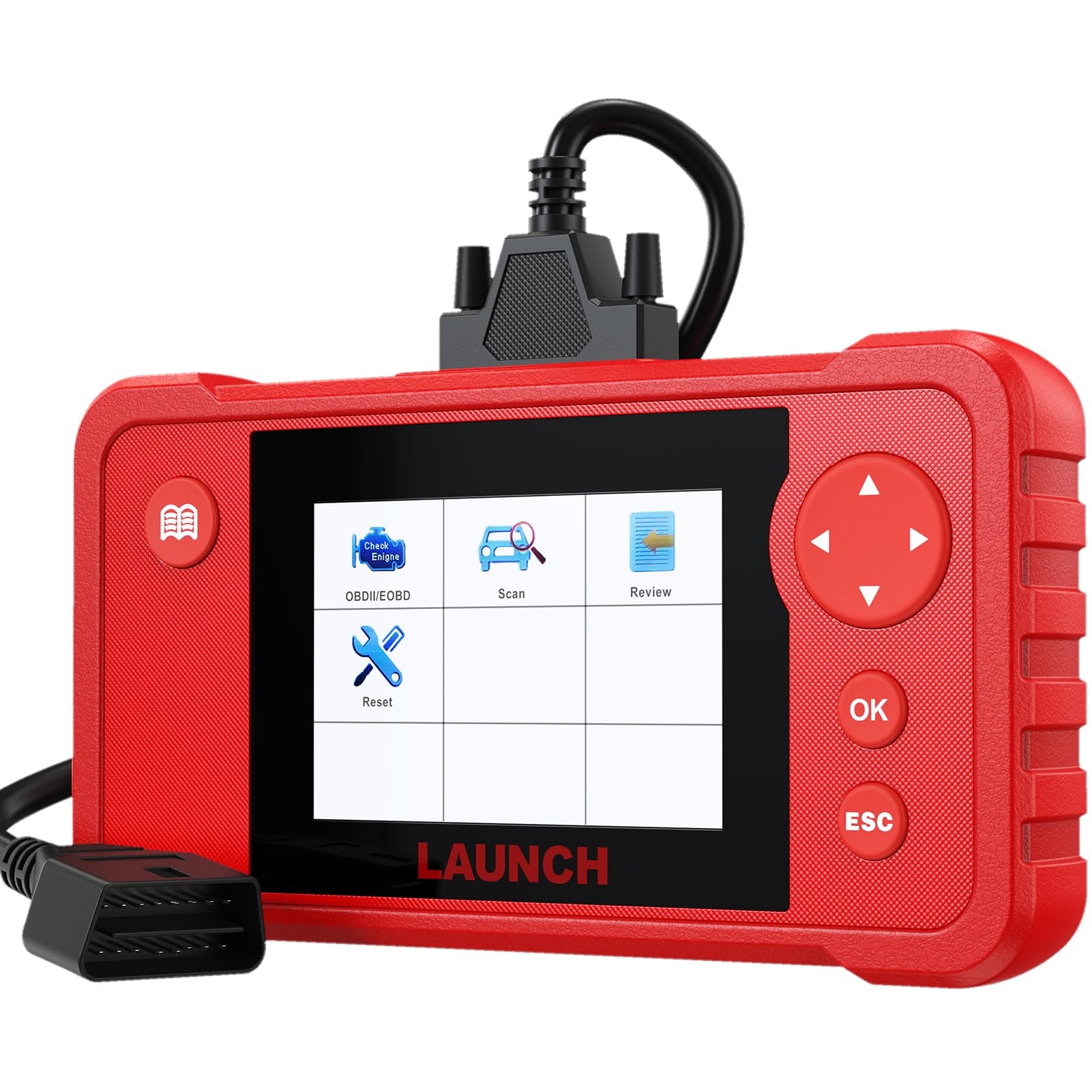 LAUNCH Creader VII+ V2.0 obd2 dispositivo de diagnóstico, funciones completas OBDII motor/transmisión/ABS/SRS escáner de auto, lector de códigos con cobertura completa del vehículo, actualización