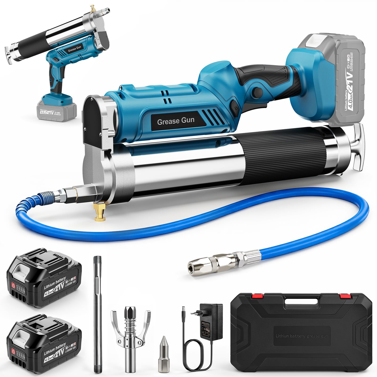 Akku Fettpresse 12000PSI 2-in-1 600ml Kompatibel mit Makita 18V