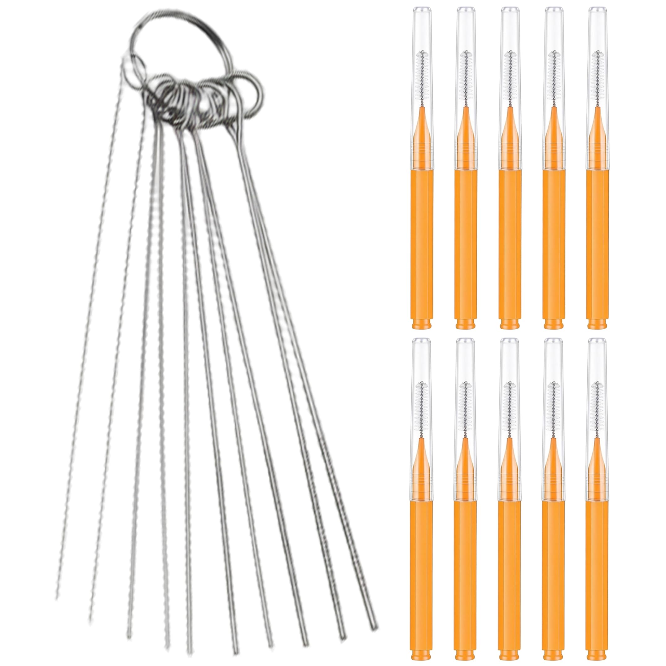 Yeaxxsqy 10 Set Shower Head Brush, Shower Head Cleaner Picks & Brushes, Small Hole Cleaning Tools for Clogged Sprayers