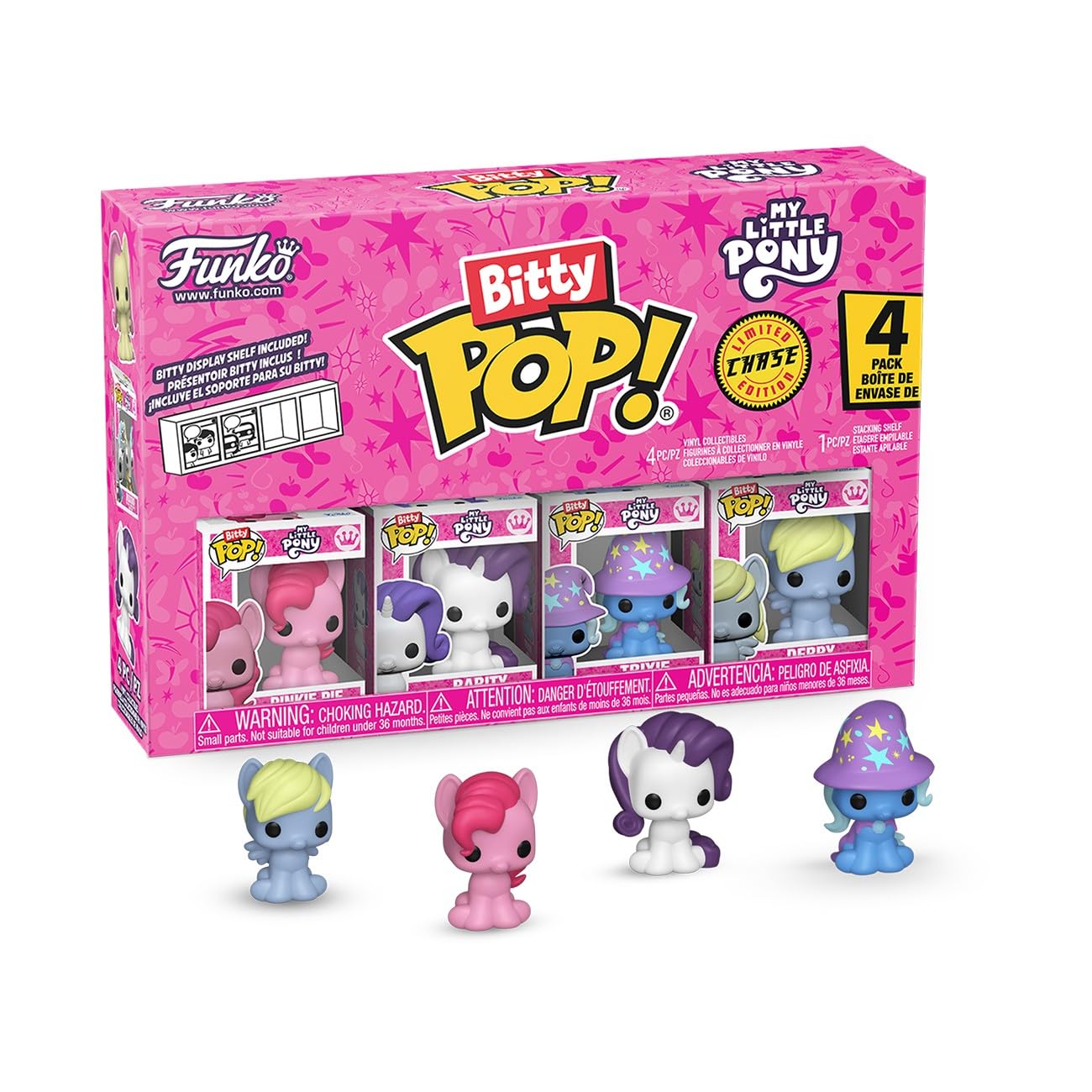 Funko Bitty POP! 4 Pack: My Little Pony, Pinkie Pie, Collectable Vinyl Figure, Gift Idea, Official Merchandise