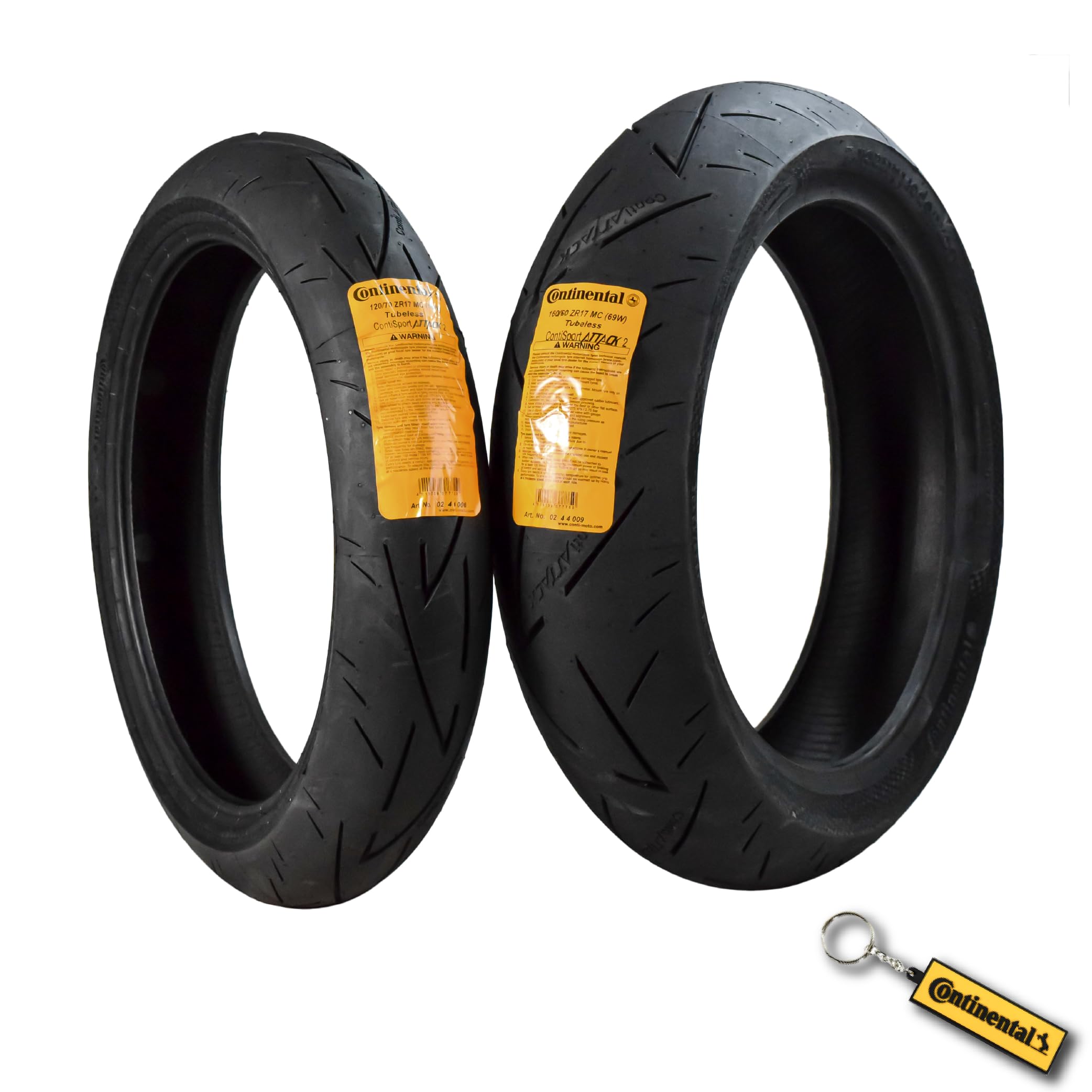 Amazon.com: Continental Conti Sport Attack 2 120/70ZR17 Front