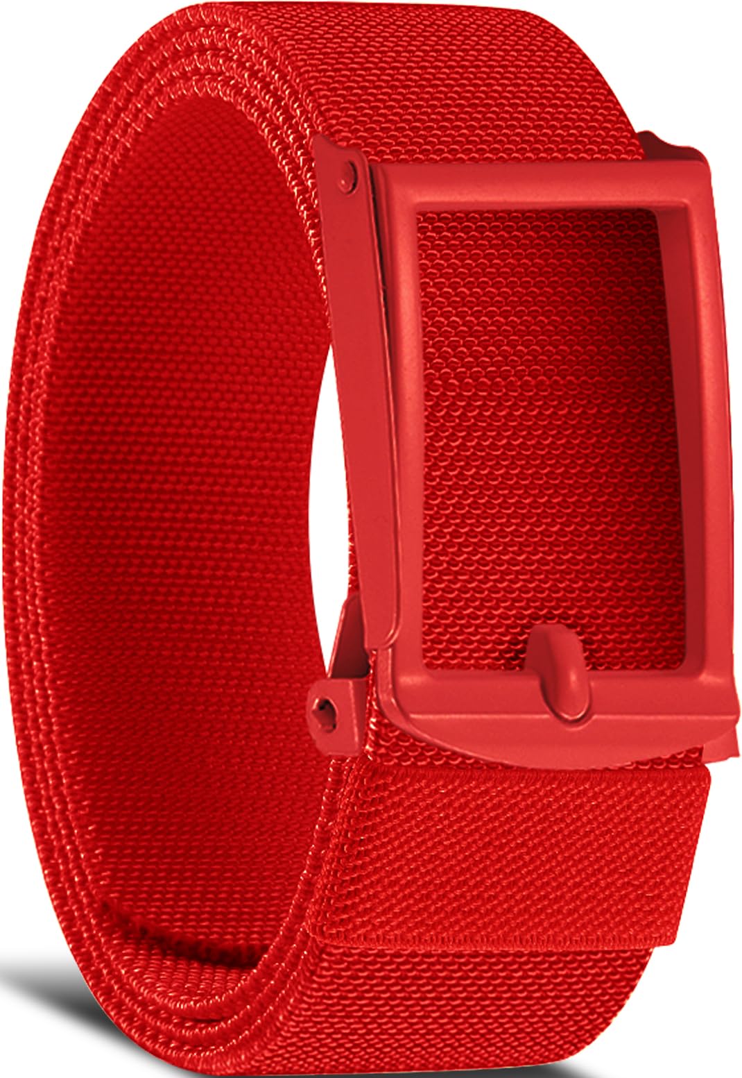 DOOPAI Stretch Canvas Belt for Men Adjustable Elastic Holeless Web Belt for Casual Golf and Work with Bottle