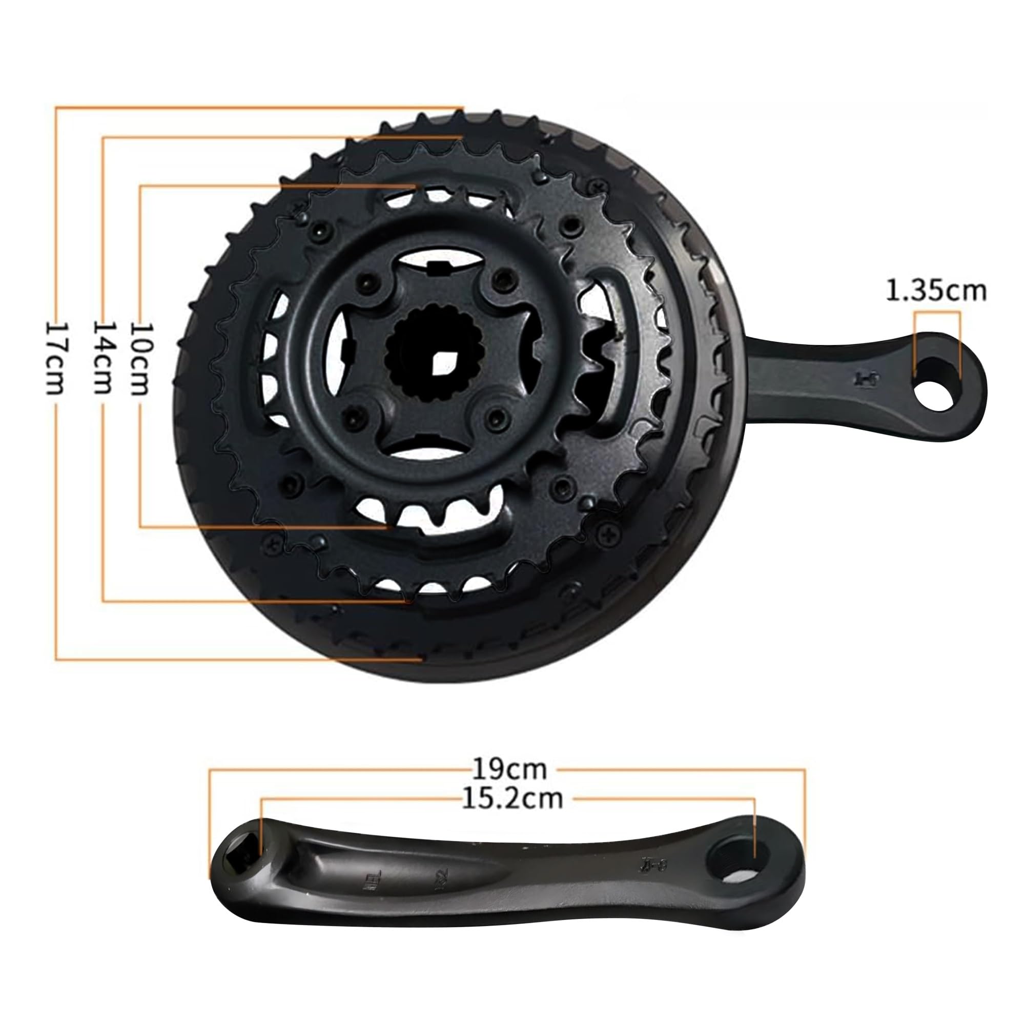 Amazon.co.jp: マウンテンバイク用クランクセット 24-34-42T トリプル