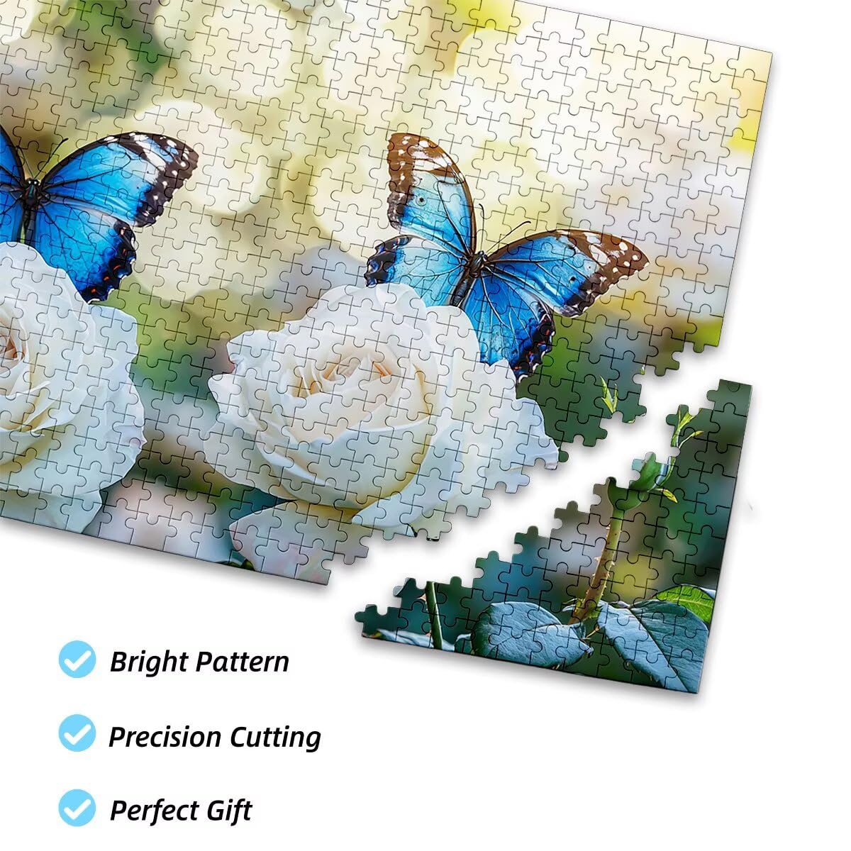 Puzzle 6000 Piezas Adultos Rosa Puzzle para Adultos Mariposa Rompecabezas Juguetes Educativos Regalos Originales para Mujer Rompecabezas Entretenimiento Creativo Divertido Familia Juego 179x105cm K-24
