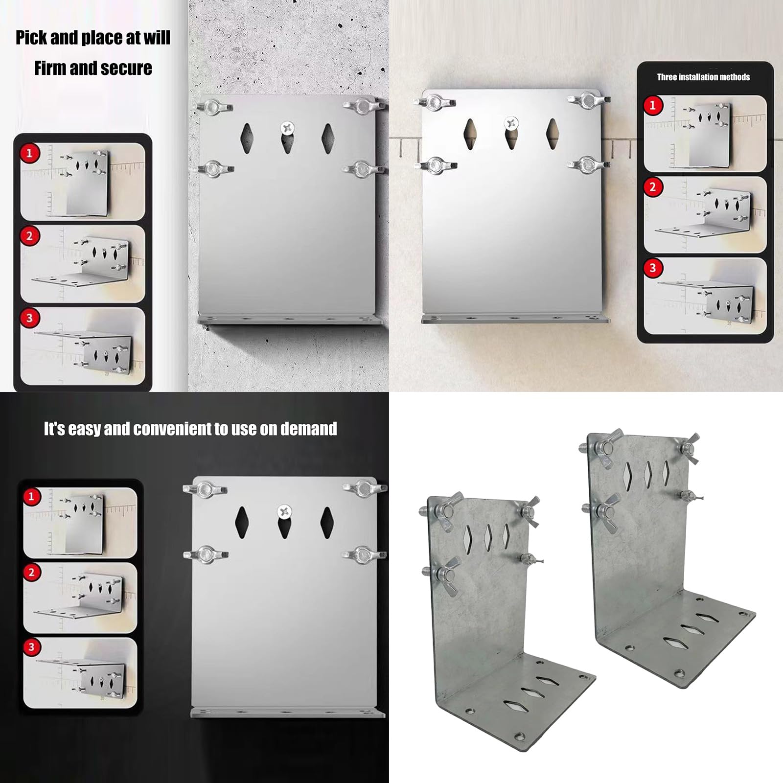 Upgrades Steel Wall-Mount Brackets Not Slip Leveling Stand Provide Stability For Consistent Accuracy In Leveling Projects