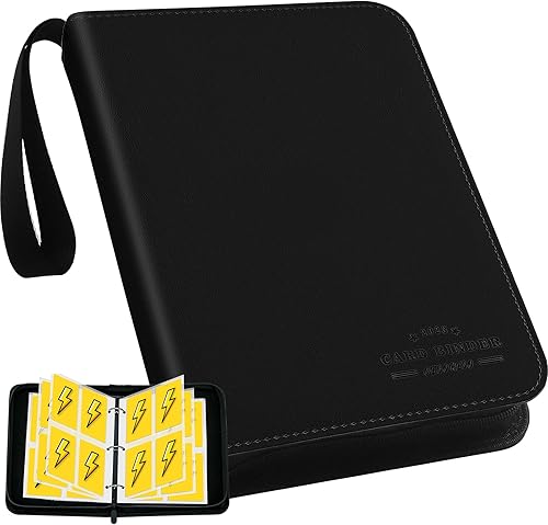 Libro de tarjetas con mangas, carpeta de álbum de tarjetas intercambiables de 4 bolsillos, carpeta de tarjetas de béisbol de 400 bolsillos para