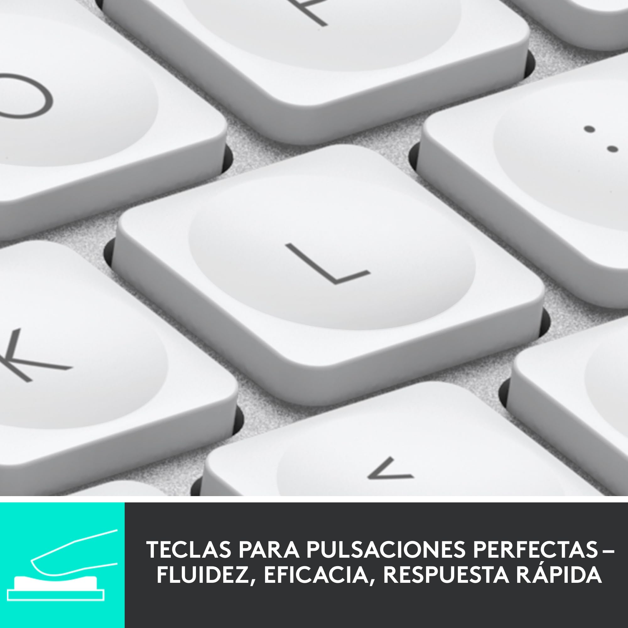 Logitech MX Keys Mini for Mac - Teclado inalámbrico Minimalista | Teclado Bluetooth Compacto, Retroiluminado, USB-C, para Mac, iPad, QWERTY Español - Gris claro