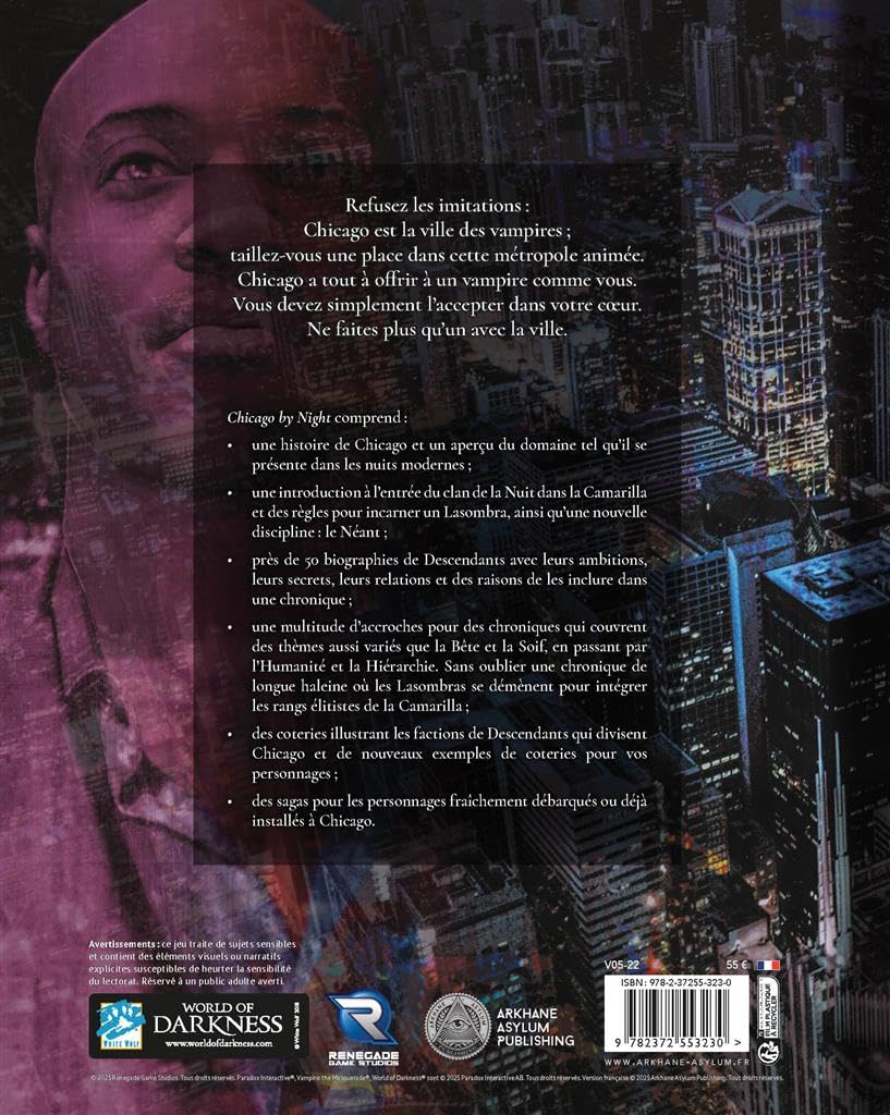 Vampire La Mascarade V5 - Chicago by Night - Jeu de Rôle