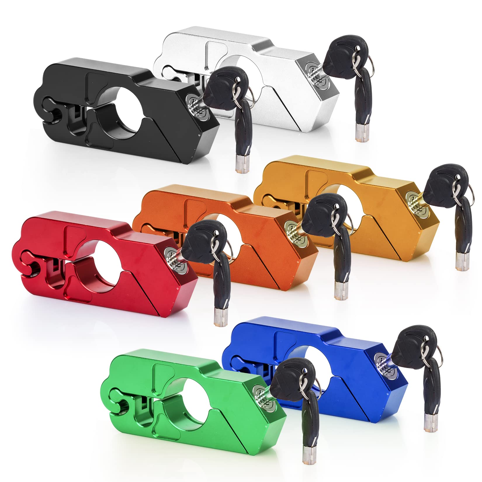 PSLER Motorcycle Handlebar Lock A Grip Throttle Brake Lock to Secure Motorcycles Mopeds Scooters ATV Street Bike Dirt Bike Motorbike