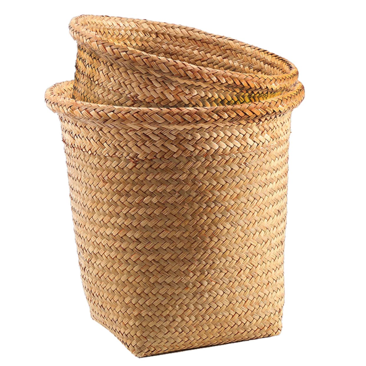 Cestino Intrecciato In Paglia Da 30L – Portaoggetti E Portarifiuti Per Casa E Ufficio, Leggero E Resistente, Design Ecologico Per Soggiorno E Cucina