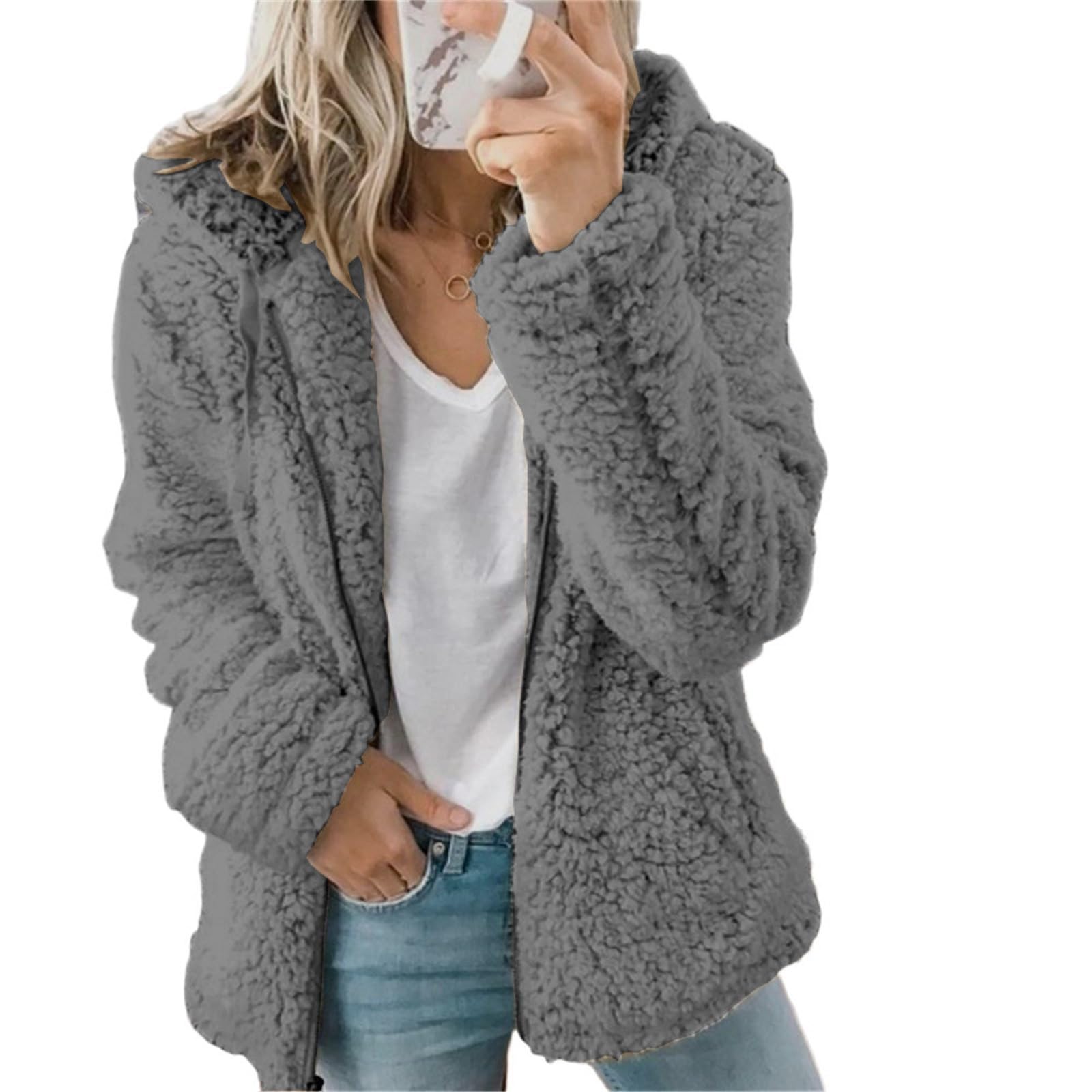 カーディガン Bubbles - melt the lady  fluffy knit jacket lb