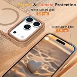 Magnétique pour iPhone 17 Pro Max Cas [Compatible avec Magsafe] Translucent Matte Phone Case iPhone 17 Pro Max Slim mince Shockproof Coque de protection dure pour les femmes hommes, brun