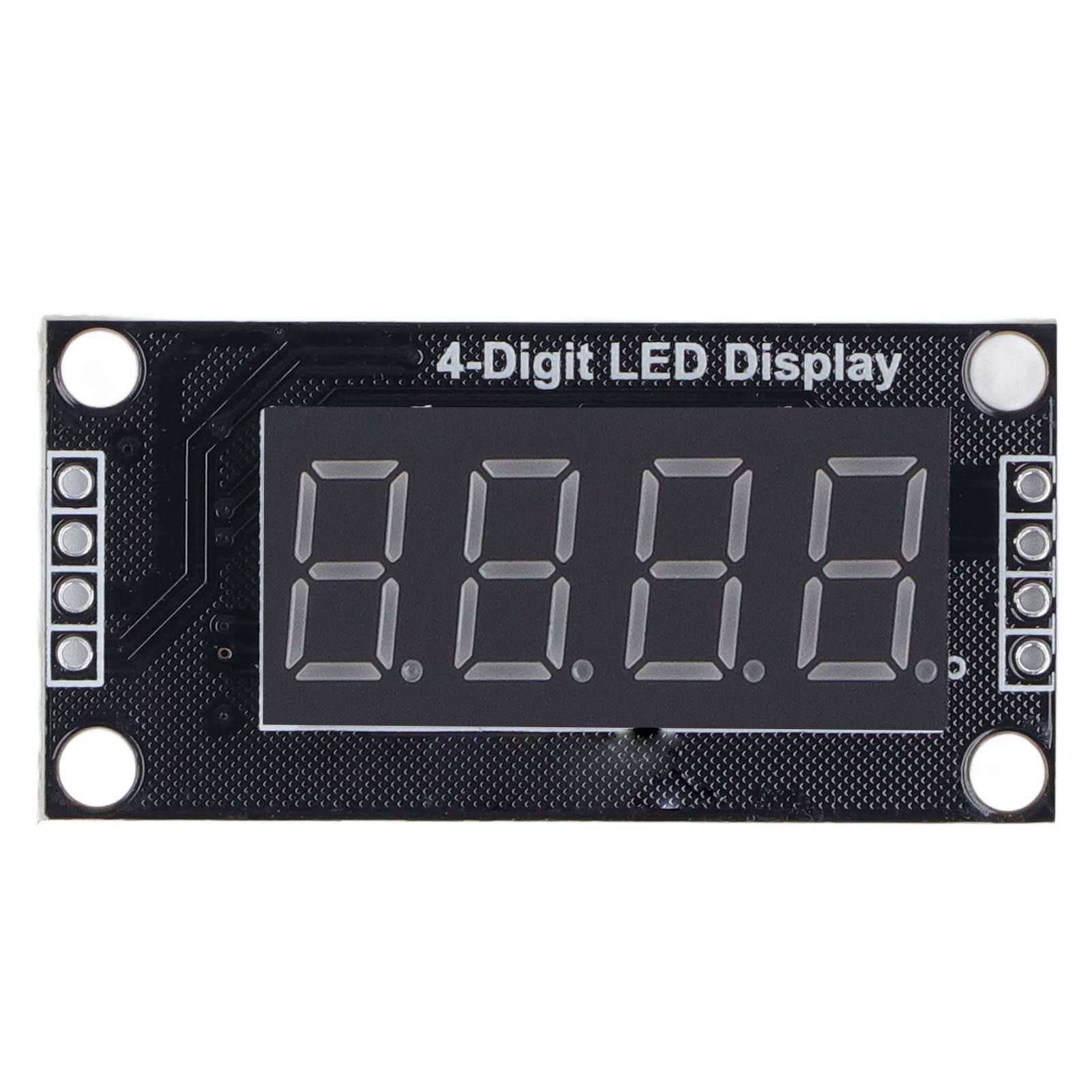 lvifloae 4 Sets Digital Tube Display Module LED 4 Digit 7 Segment 0.36in TM1637 Drive Chip Yellow MRA110C (Red MRA110B)
