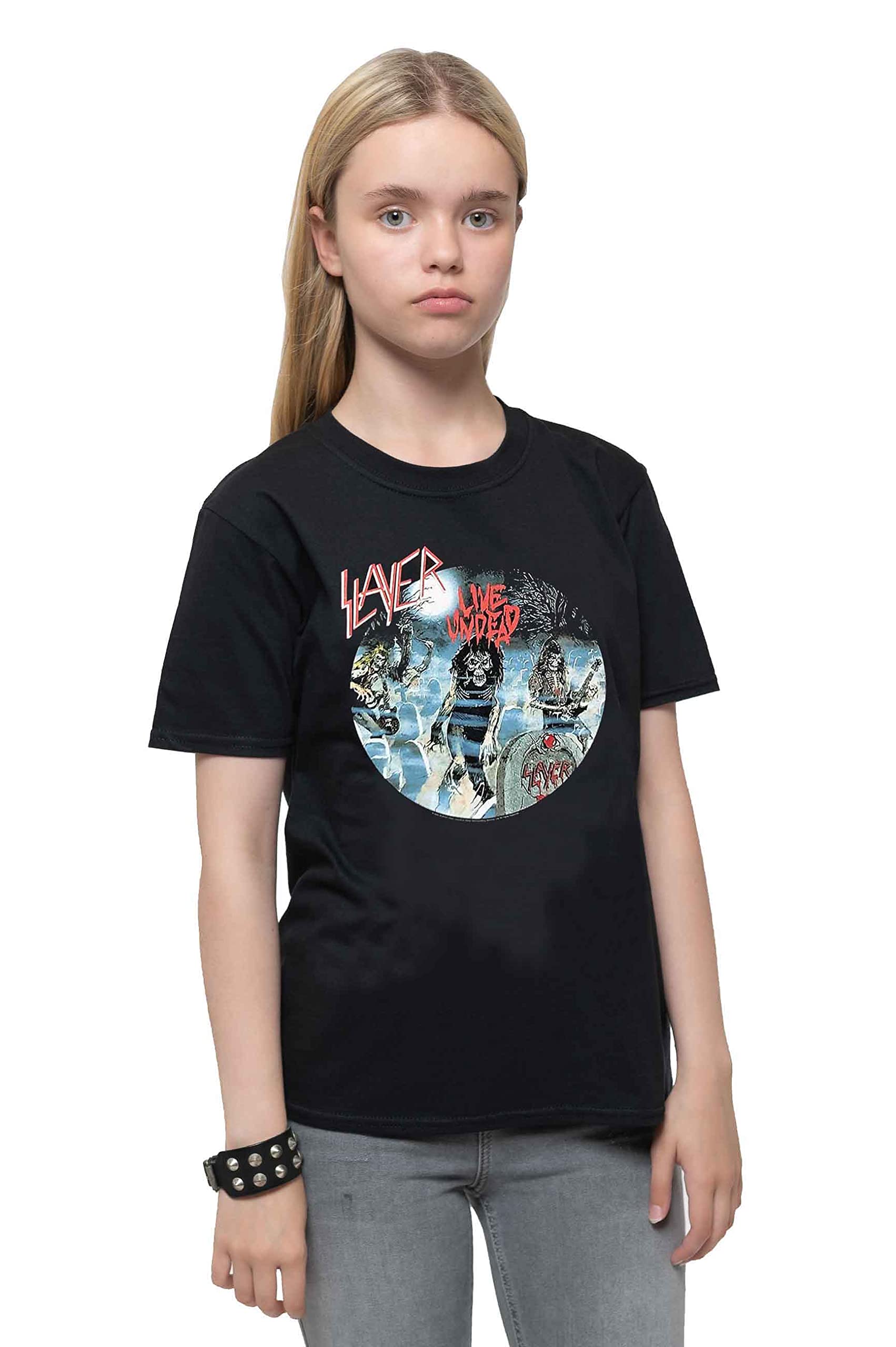 Slayer Kids Tee: Live Undead - 9 - 10 Years - Black