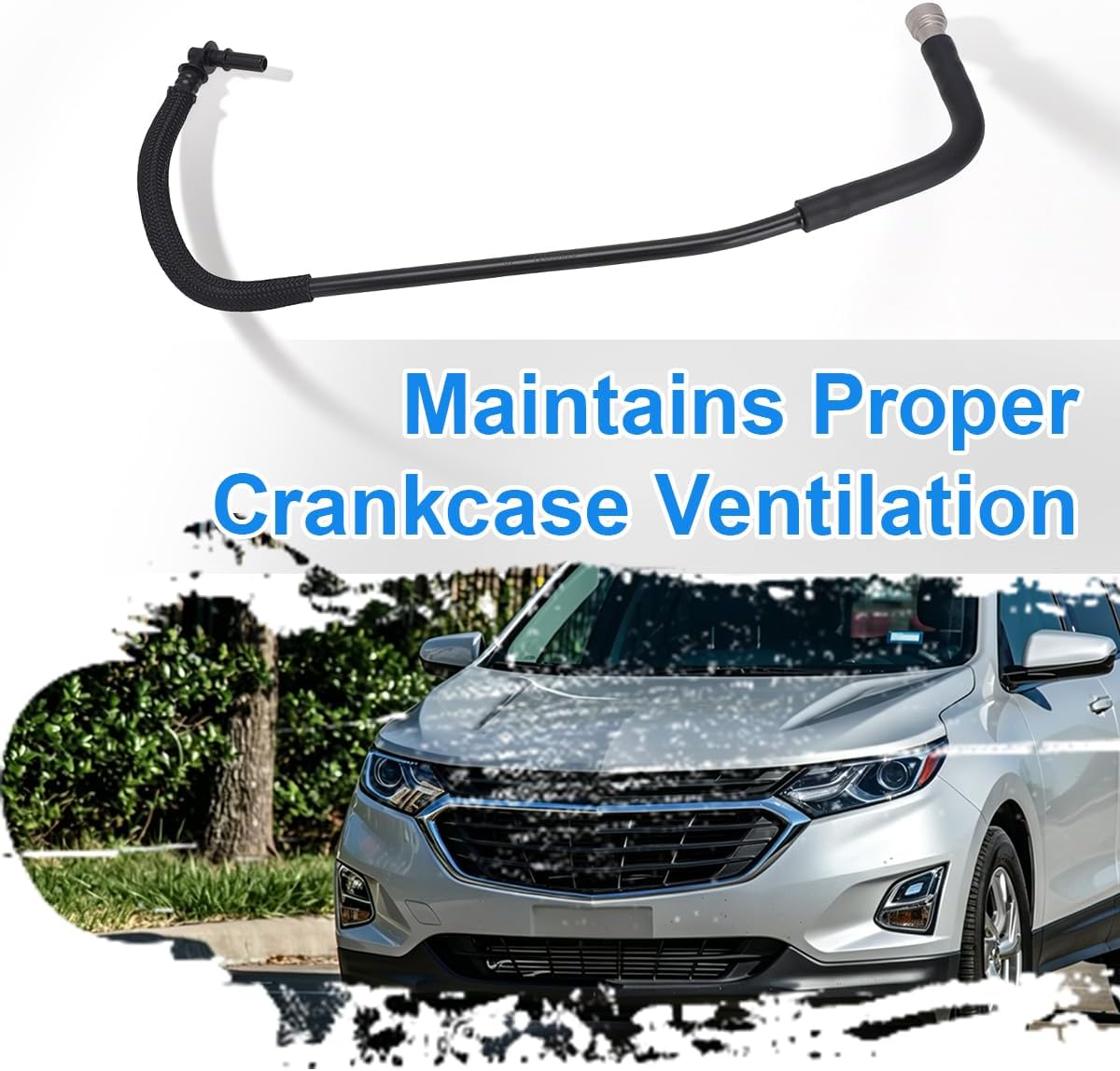 Positive Crankcase Ventilation (PCV) Tube Compatible with 2018-2021 Chevy Equinox GMC Terrain 1.5L Turbo, Replaces 12680069