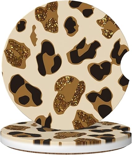 Miniatura 10 de Posavasos absorbentes para portavasos de automóvil, paquete de 2 posavasos universales antideslizantes de cerámica para mujeres y hombres de 2.56