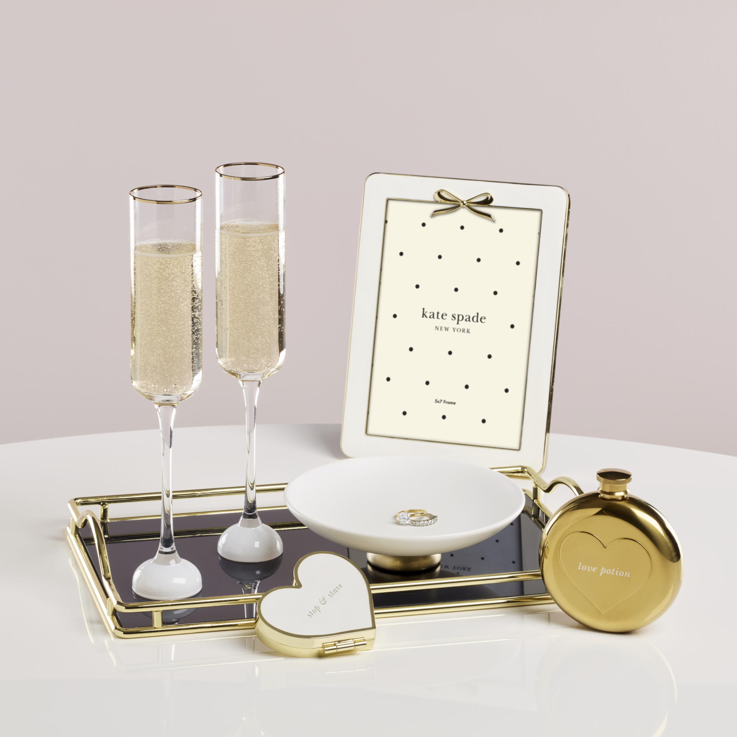 Amazon.com: kate spade new york Happily Ever After Mini Flask