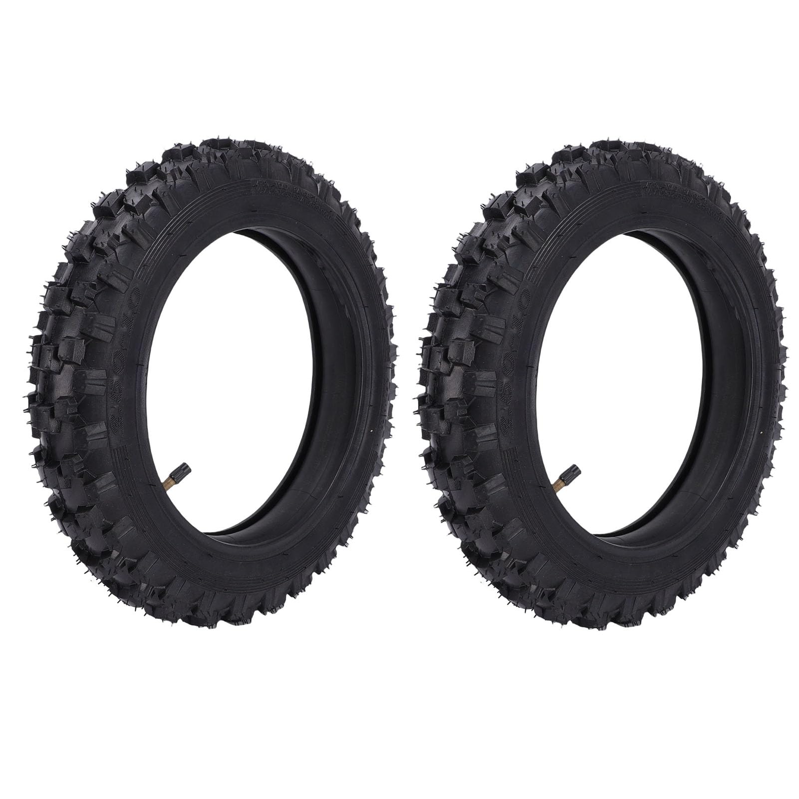 Akozon Juego de Neumáticos y Tubos Interiores 25-10 Pulgadas Todoterreno para Moto de Cross DRZ70 JR50