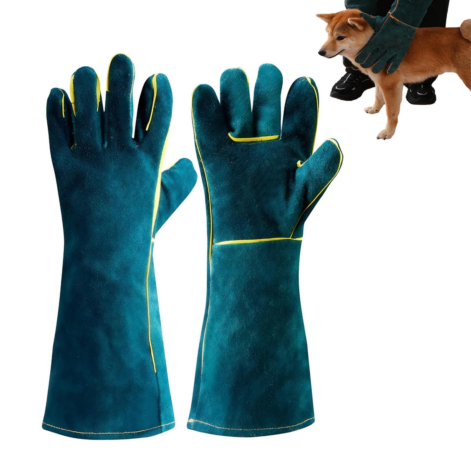 Guanti Antimorso da Lavoro 40 cm per Animali – Cani, Gatti, Uccelli, Serpenti