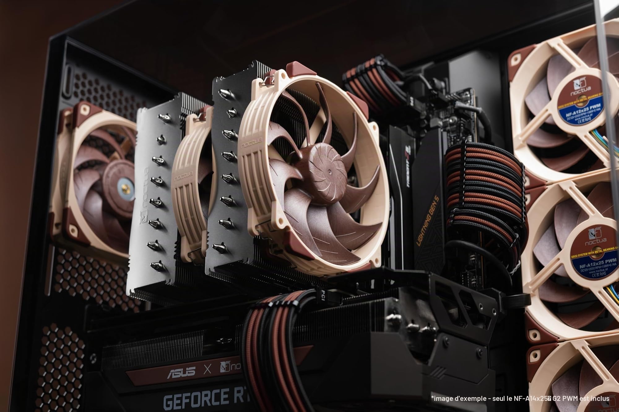 Noctua NF-A14x25r G2 PWM, Ventilateur 140mm pour Upgrade Ventirad CPU