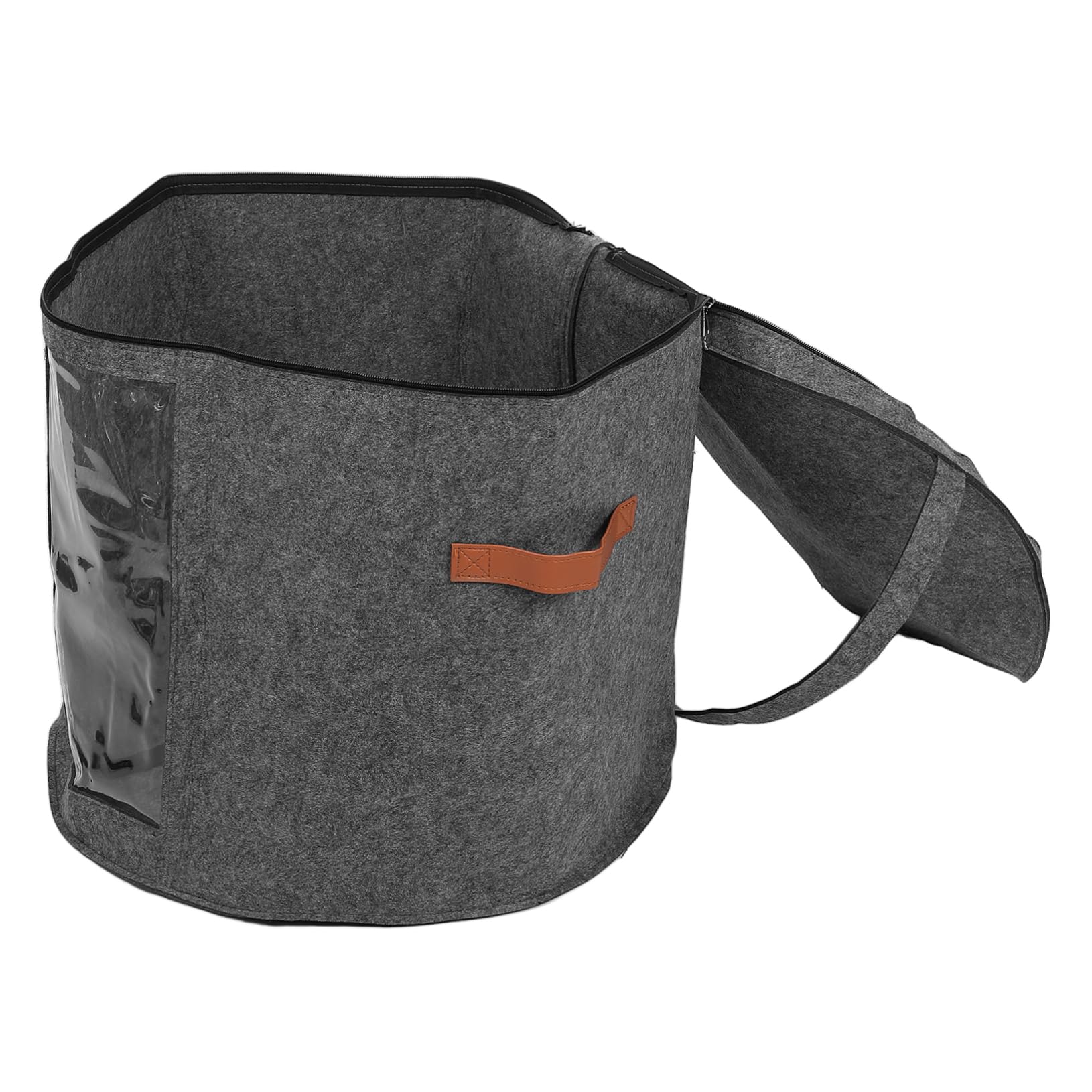 ABOOFAN Runde Hutbox mit Deckel, Tragbar für Damen und Herren