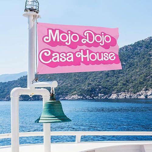 Miniatura 3 de Mojo Dojo - Bandera de casa divertida con memes, para colgar en la pared, para dormitorio universitario, dormitorio, sala de estar, dormitorio,