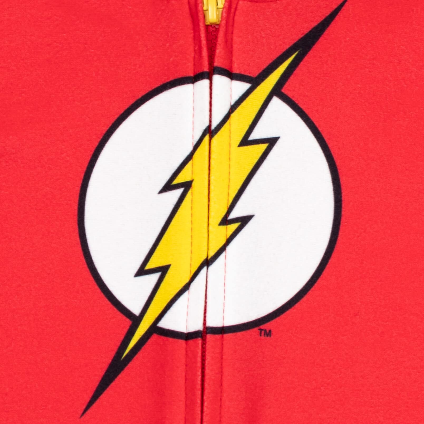 DC Comics Justice League The Flash Toddler Boys Hooded Onesie Pajama Coveralls 3T