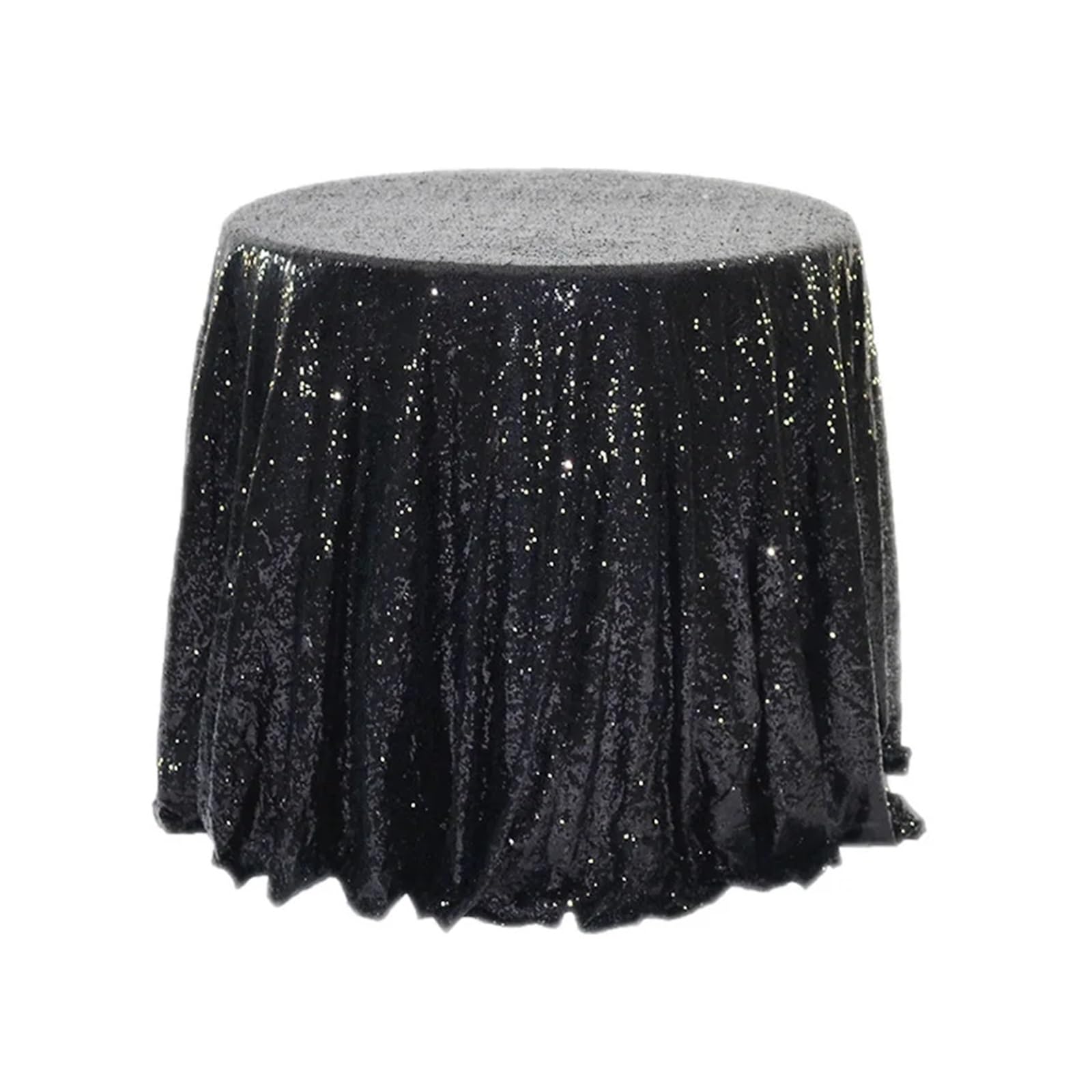 EKalgretrA Sequin Tablecloth Sequined Round Table Cloth Banquet Decorative Solid Cover Dust-Proof Full Furniture Protector(Color 8,Round 100cm)