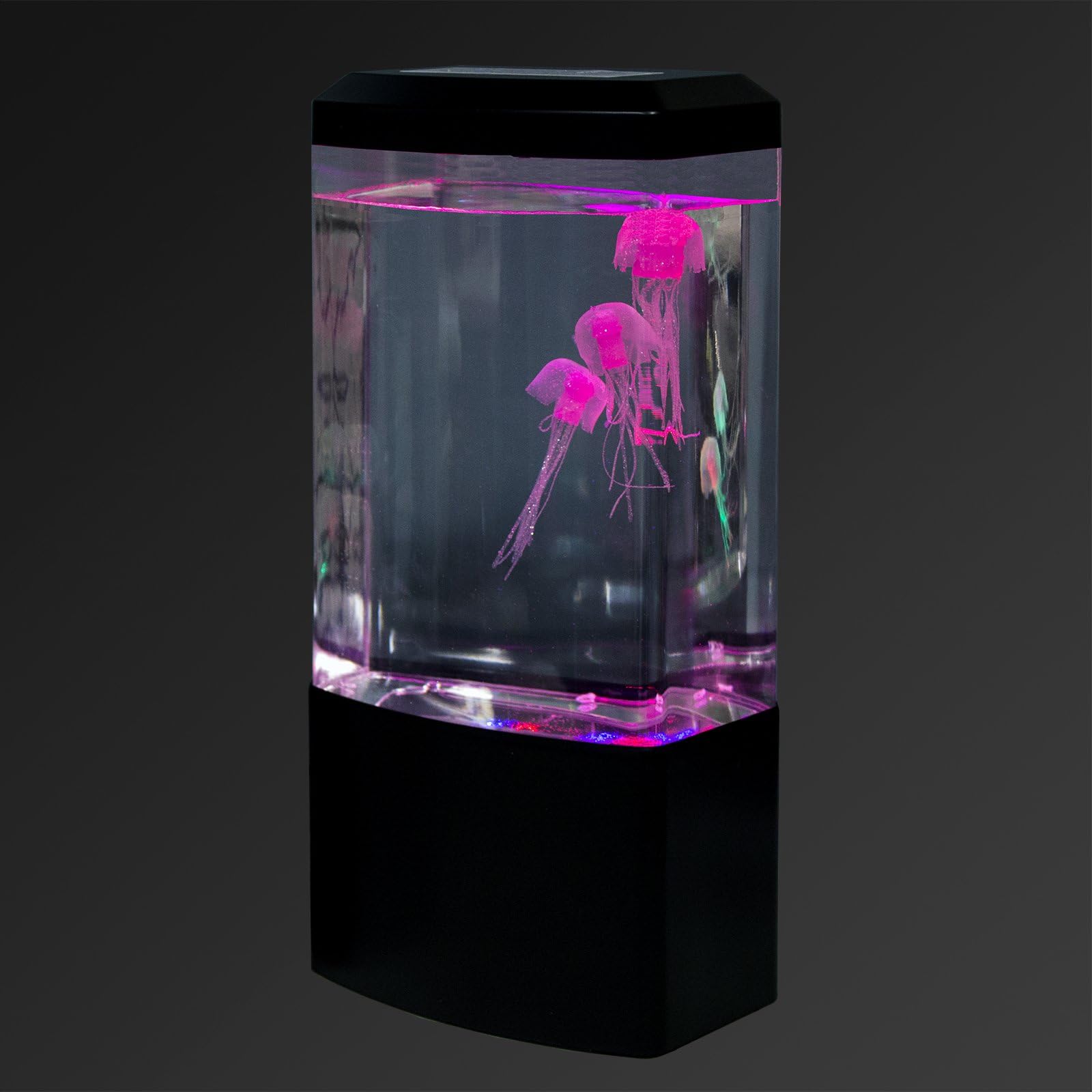 Marko Electrical Jellyfish Lamp Mood Light Tank Aquarium Style Relaxing Soothing LED Colours (Black)