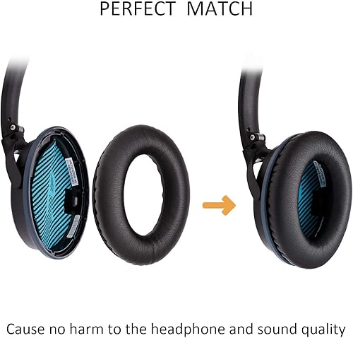 Miniatura 5 de Almohadilla de repuesto para auriculares Bose Quiet Comfort 2 Qc2, Qc15, 25 Qc25, Ae2, Ae2I, Ae2W