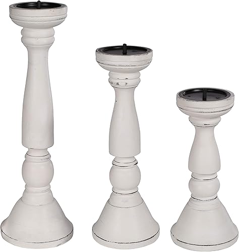 Miniatura 3 de The Wooden Town - pilares decorativos de madera para velas