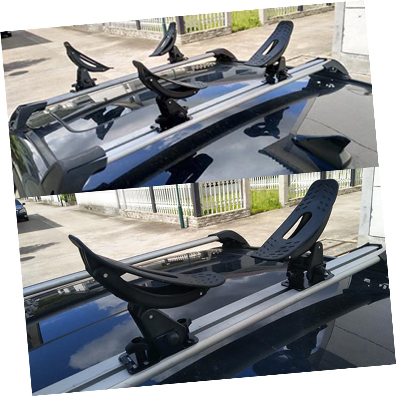 TOYANDONA Support de Canoë pour Pagaies, 1 Set en Fer Noir, Robuste