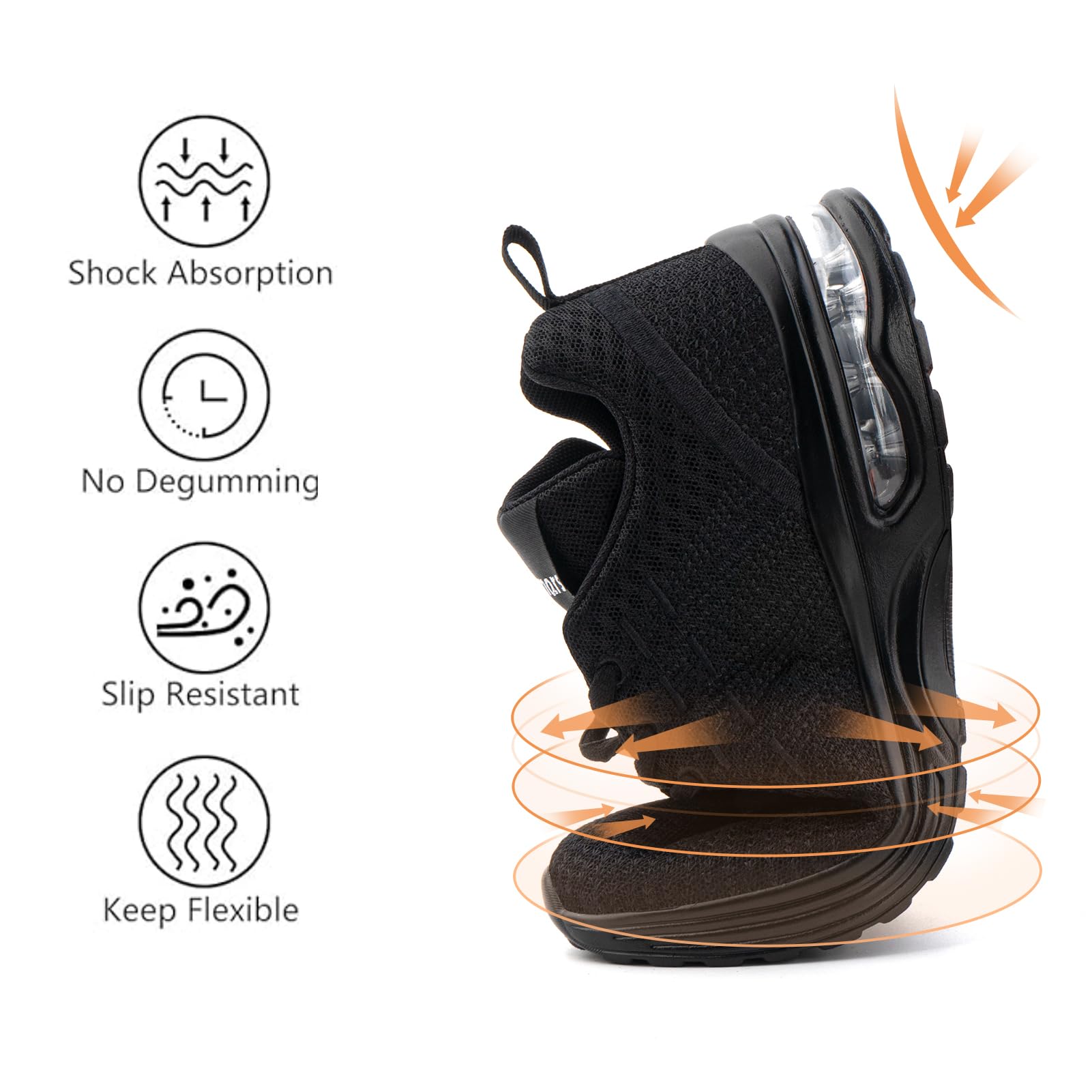 Hitmars Chaussure de Course Femme Respirante Légères Chaussures de Sport Gym Fitness Athlétiques Chaussures de Running Jogging Sneakers Confortables Taille 36-42 EU